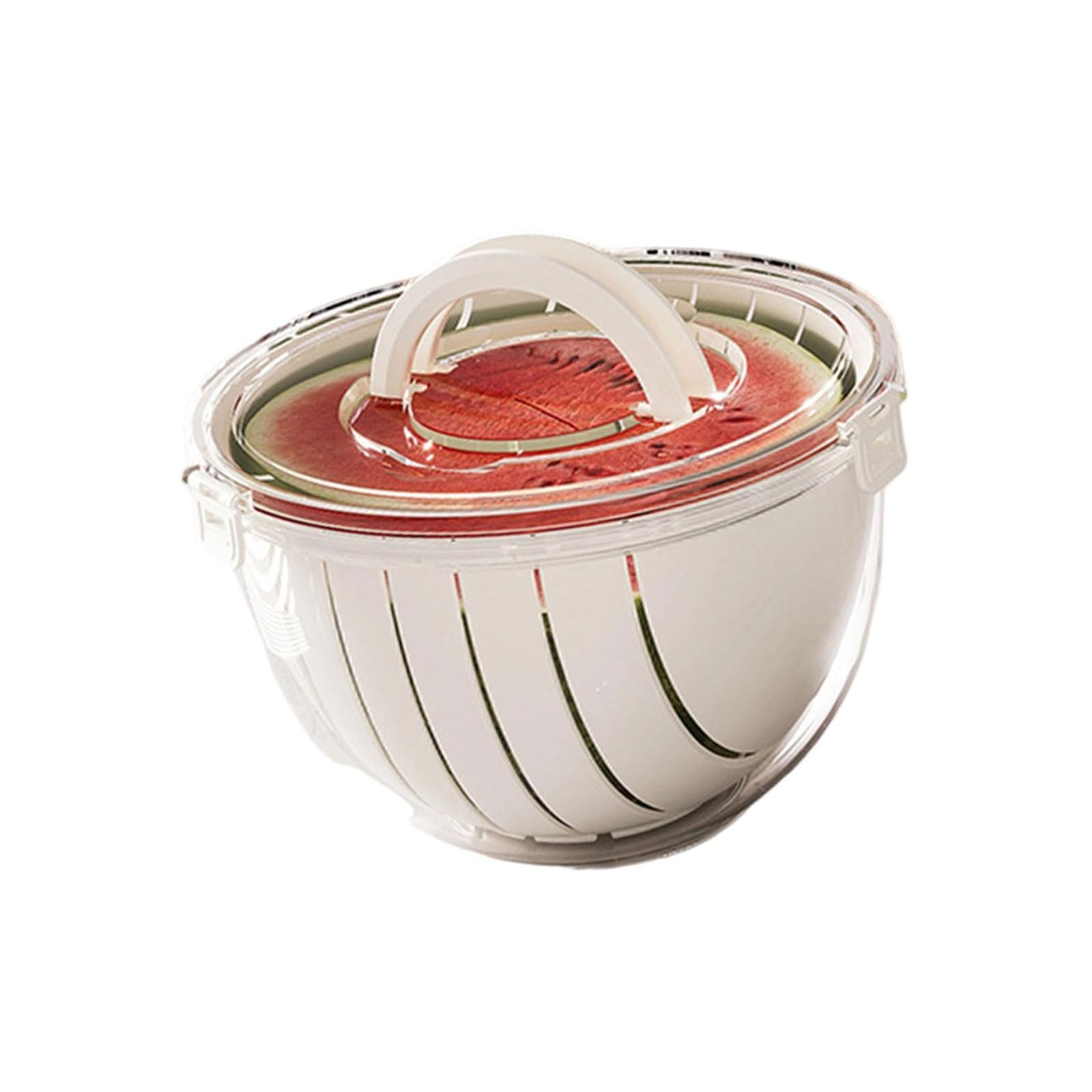 Nucelit Modern Watermelon Divider Basket Produce Strainer Easy Cleaning Compact Design for Home Use Fruit Slicer