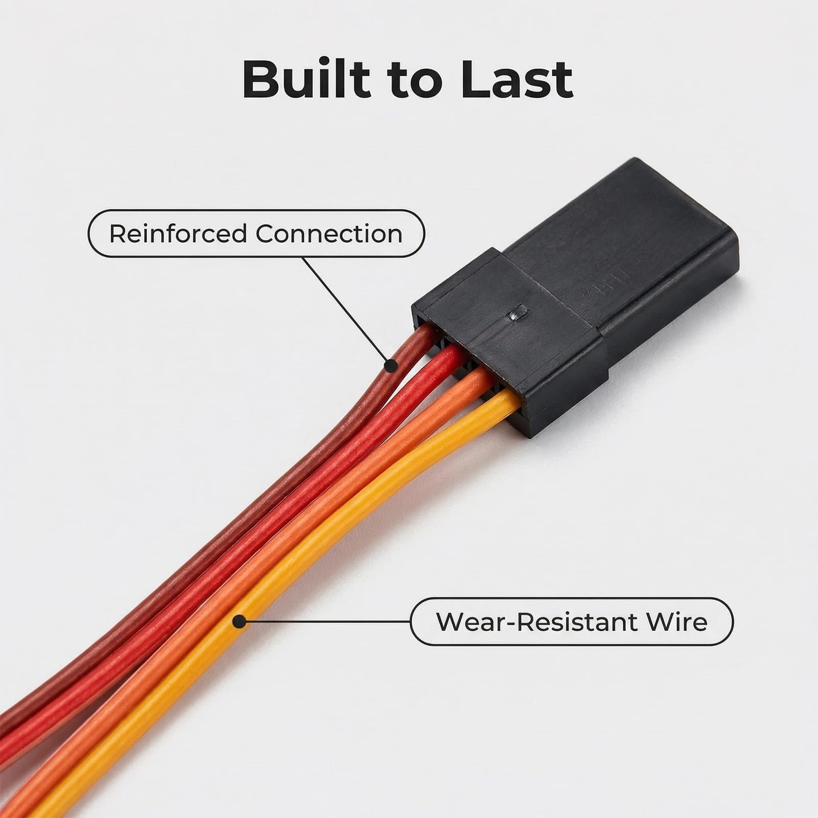 5 Unidades Cable Divisor Y para Servo 20AWG - Cable de Extensión para Receptor RC - Compatible con Futaba, JR, Hitec - 7 cm