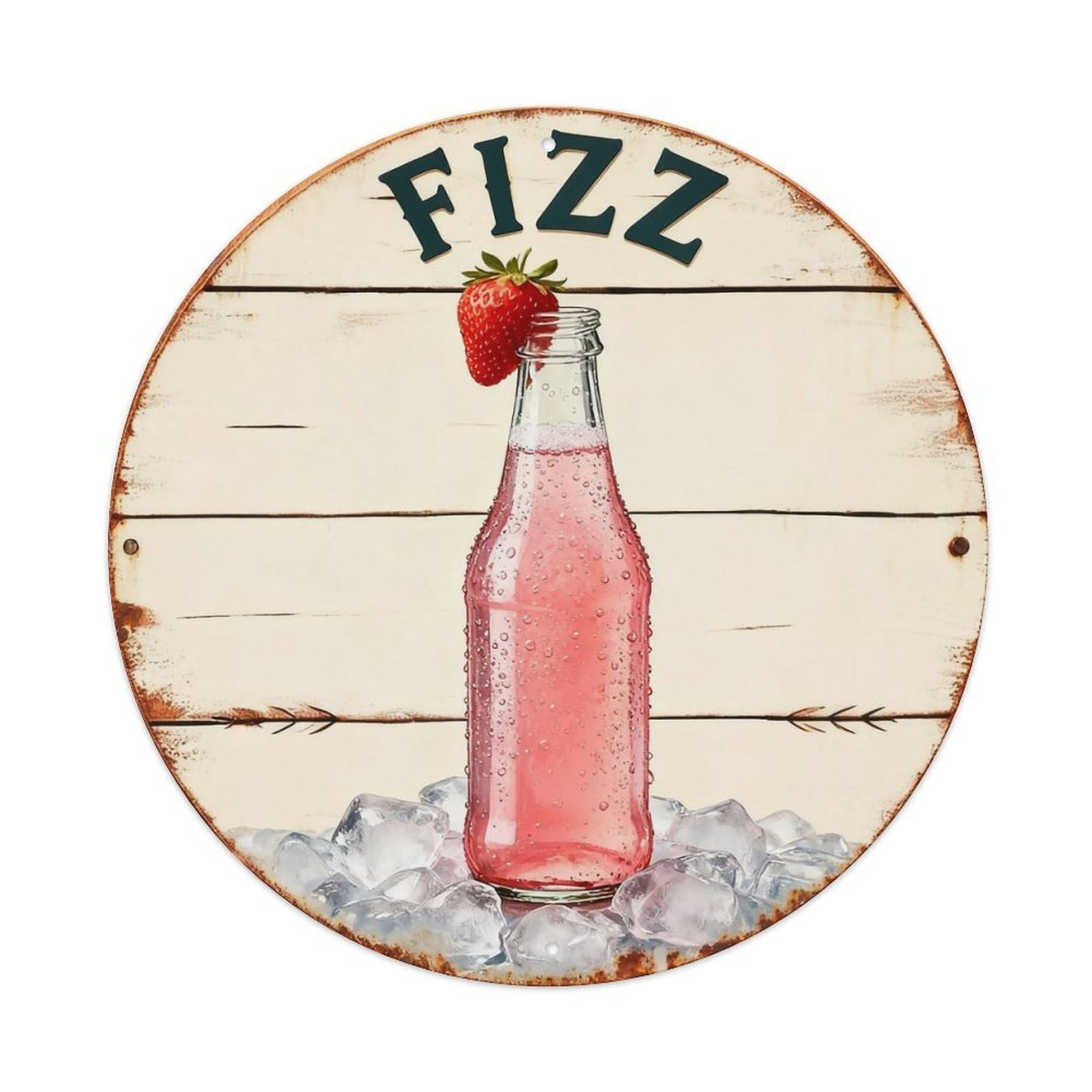 Fizz Sign Metal Tin Sign Plaque