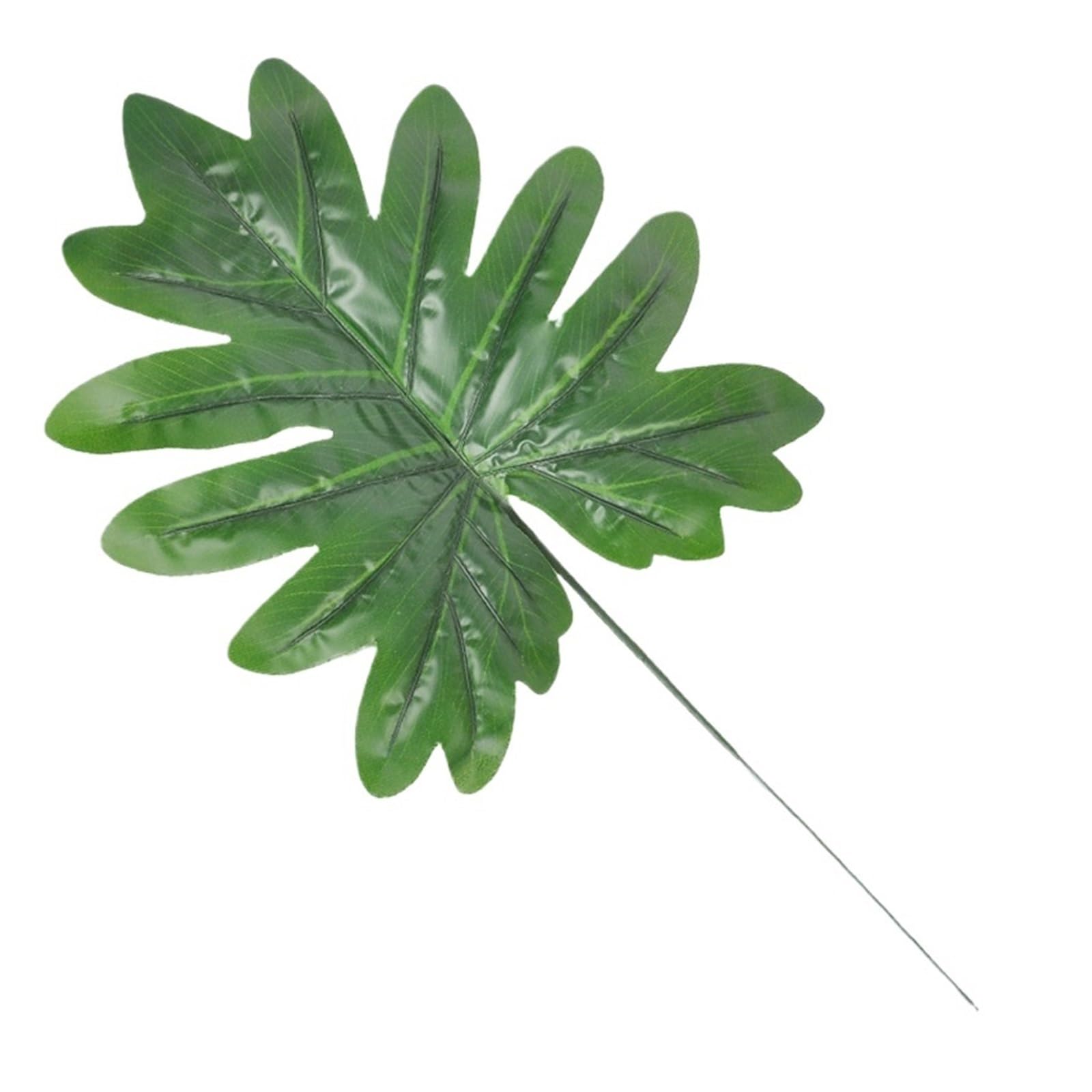 Artificial Foliage Stems Simulated Turtle Back Leaf Wholesale Flower Arrangement Plant Fake Birthday Party Wedding Decoration Balloon Accessories(Color4,5pcs)