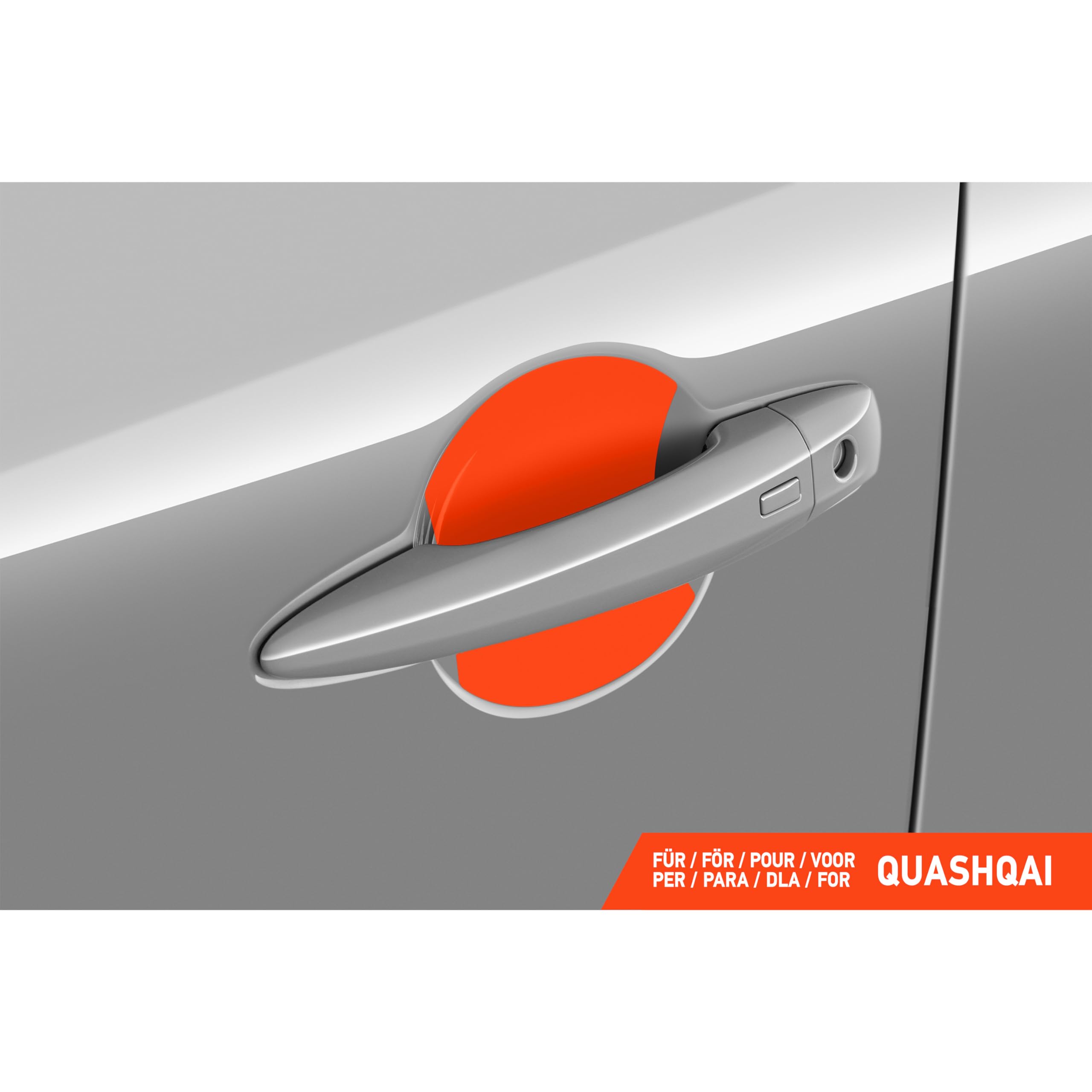 Luxshield folia ochronna na klamki kompatybilny z Nissan Qashqai 3 (III) J12 I 2021-2026 - ochrona przed zarysowaniami, folia ochronna na lakier – przezroczysta błyszcząca