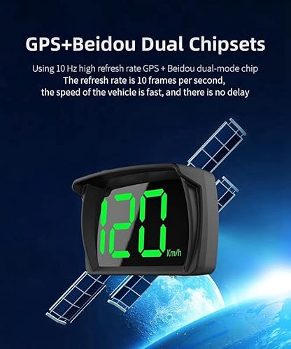 Miniatura 8 de Velocímetro GPS Hud para automóvil, pantalla frontal para automóviles con velocidad, MPH USB Plug and Play, adecuado para todos los monitores de