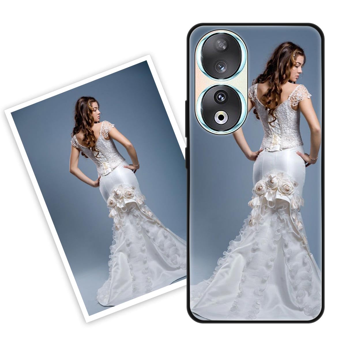 Sunrive Personalizzate Cover compatibile con realme GT 2 5G personalizzabile con Foto Testi Frase Logo Disegni e Grafiche Personalizzata, Bordo TPU
