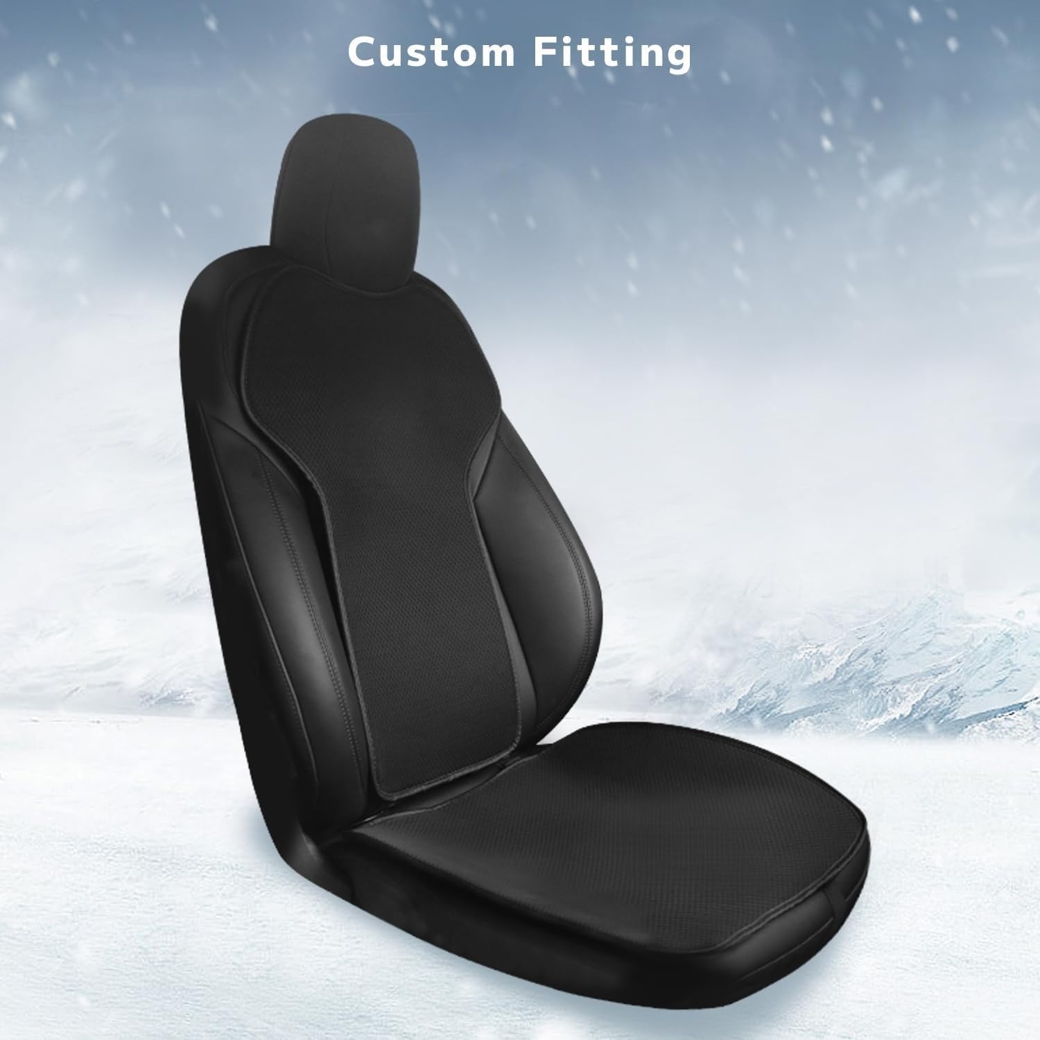 Protector Asiento Coche, Fundas Asientos Coche para Tesla Model 3/y, Universal Juegos De Cubreasientos Delanteros Y Traseros Funda De Asiento Protector Accesorios,Model 3-2PCS