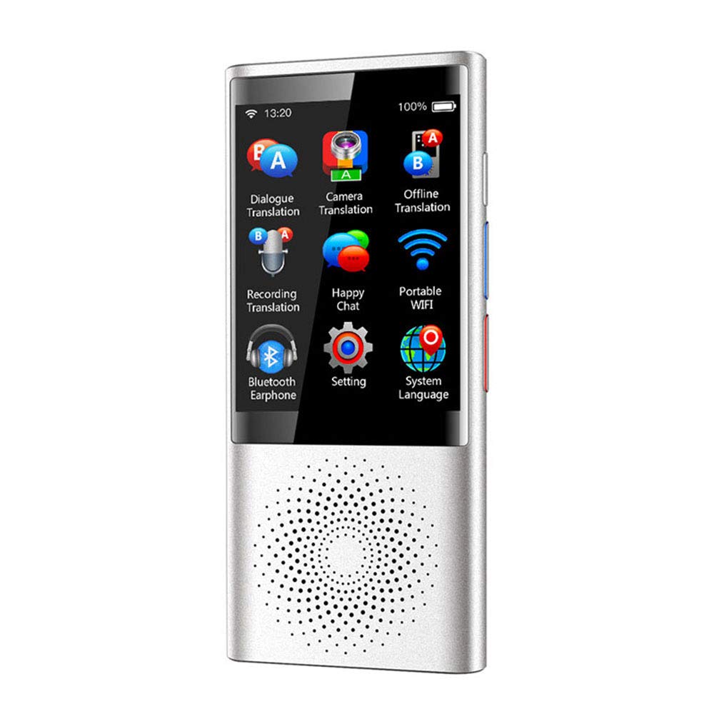 USZWBY Portable Smart Translator with Touch Screen AI Translator 45 Languages Translation Support Real Time Translation for Meeting Travel Or Study EtcB,A(C)