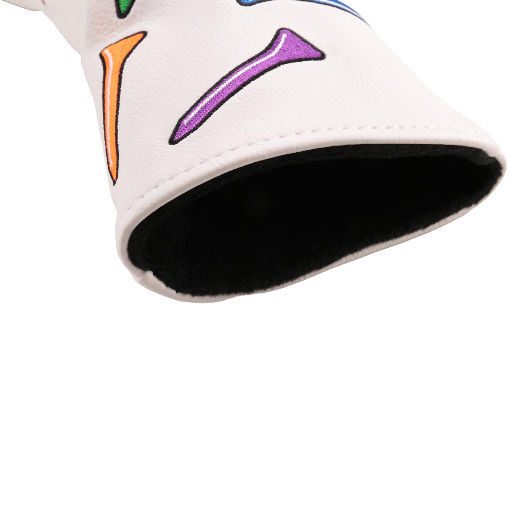 Cubierta de Palos de Golf con Diseño de Tees para Driver, Fairway, Híbridos - Headcover para Driver y