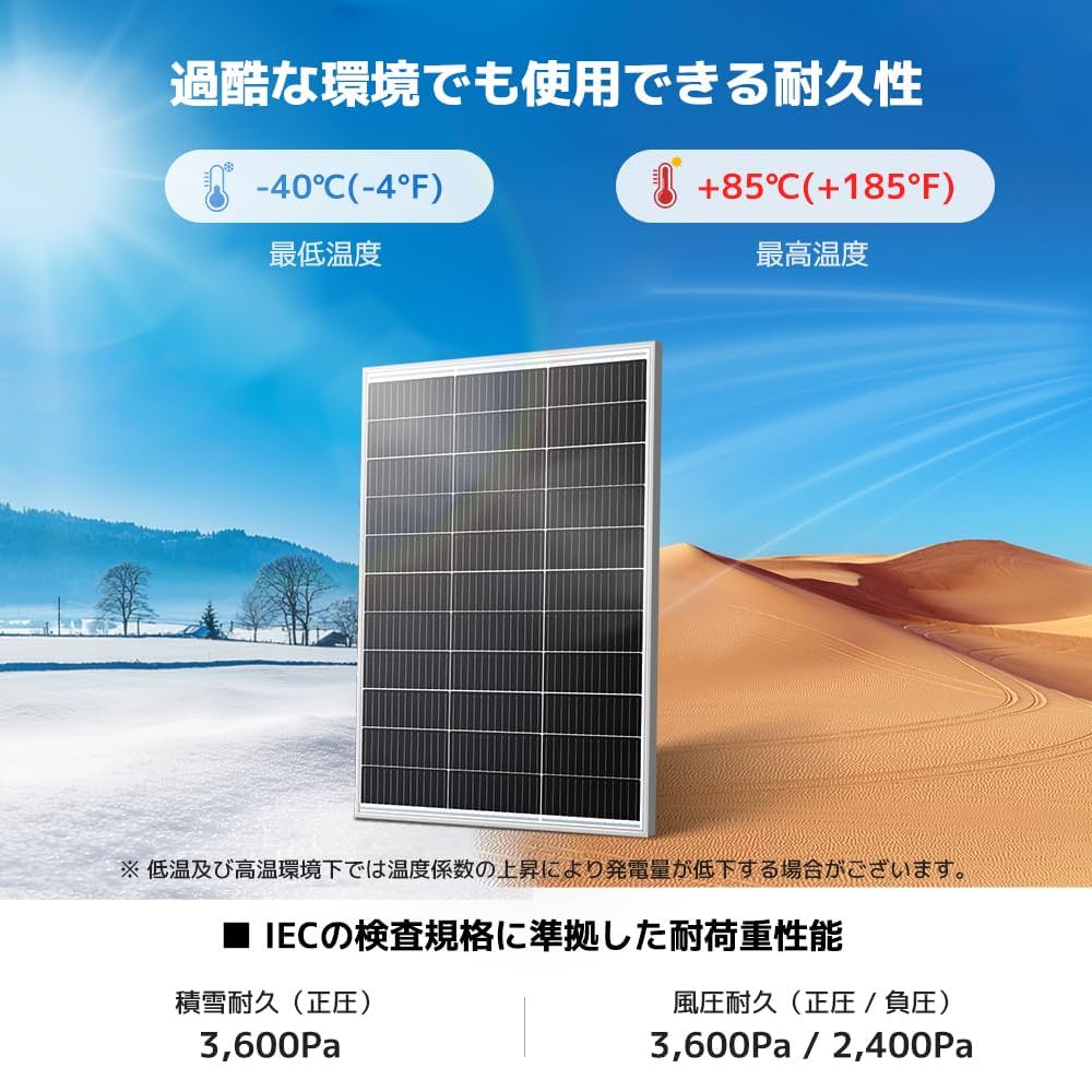 Amazon.co.jp: LVYUAN ソーラーパネル 200W 100W×2枚セット 接続
