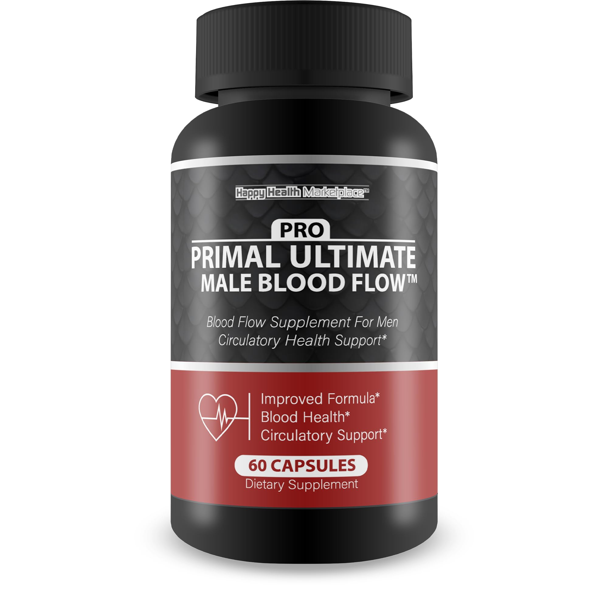 Pro Primal Ultimate Male Blood Flow - Our Best Advanced Blood Flow Circulation Support - Blood Flow Pro Primal X Primal Ultimate Max Blood Flow Supplement Powder Capsules Whole Body Circulation Pills