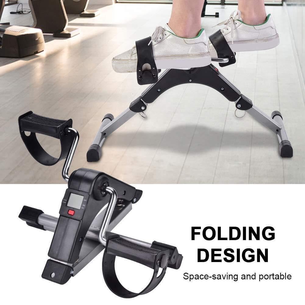 Mini Stepper Gym Pieghevole Mini Cyclette Pedale Esercitatore Bici Portatile Braccio Casa Pedale Esercitatore Palestra Fitness Allenamento