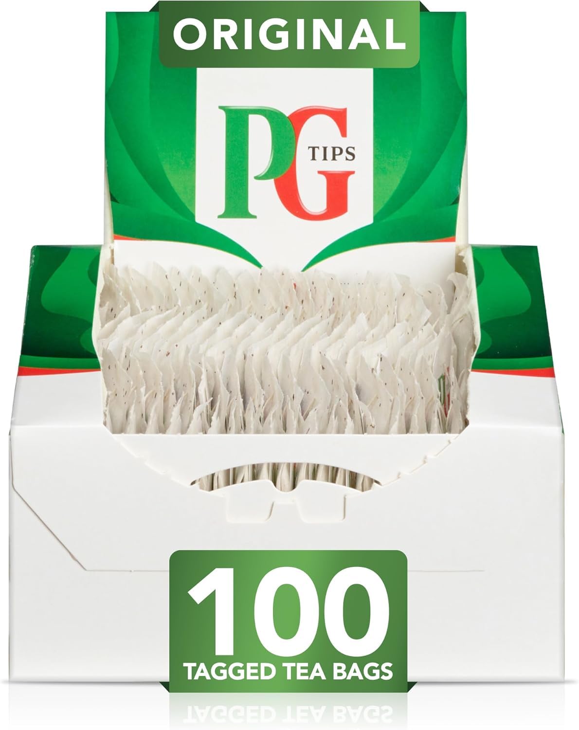 PG Tips String and Tag One Cup Everyday Tea Bags (Pack of 100) 10462707