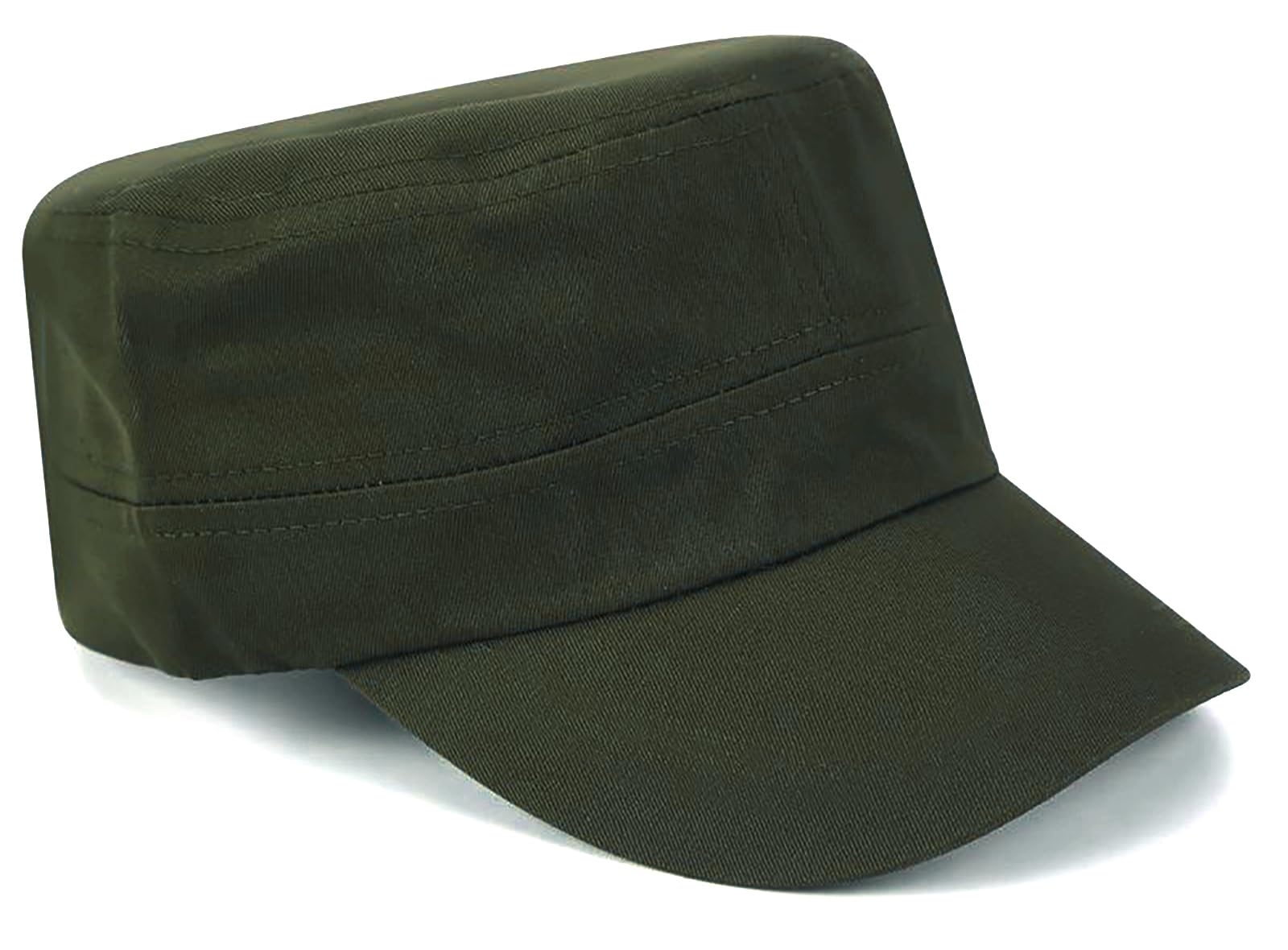 WULIQIUQIU Unisex Basic Cadet Army Caps Everyday Military Style Hat | Adjustable Military Cap for Men Women Baseball Cap Army Cap Military Hat
