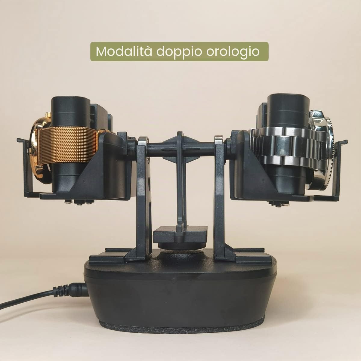Orologio Winder per orologi automatici, Supporto singolo e doppio Spinner, Orologio automatico Turner, Dispositivo rotante