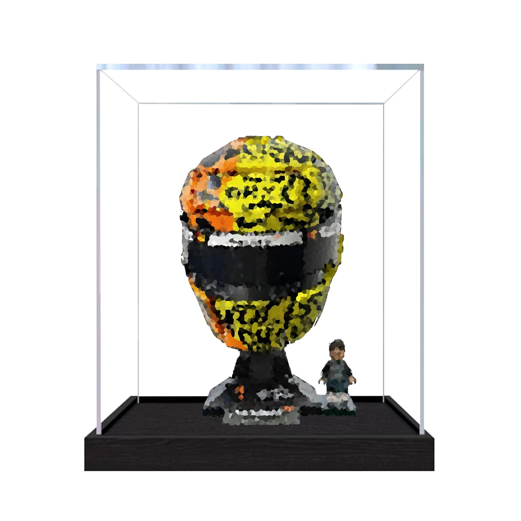 Dustproof acrylic Display Case for Le-go 43023 Helmets Model-display box only (StyleA 3mm)