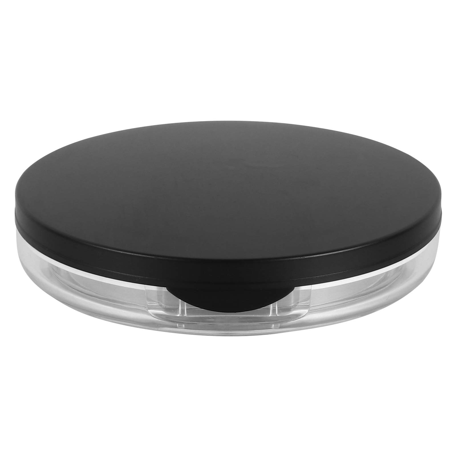 FRCOLOR 2pcs Compact Container, Empty Makeup Loose Case with Puff and Elasticated Net Sifter Makeup Sponges BB Cream Box Sponges