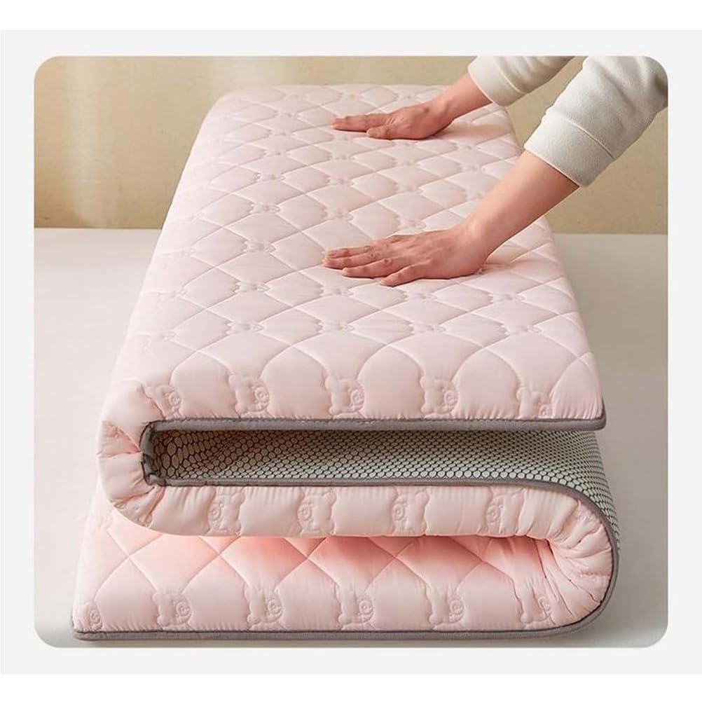 Japoński materac futon gruby materac podłogowy antypoślizgowy i oddychający idealny do sypialni i na kemping 80 x 190 cm idealny do użytku domowego wygodne rozwiązanie do spania