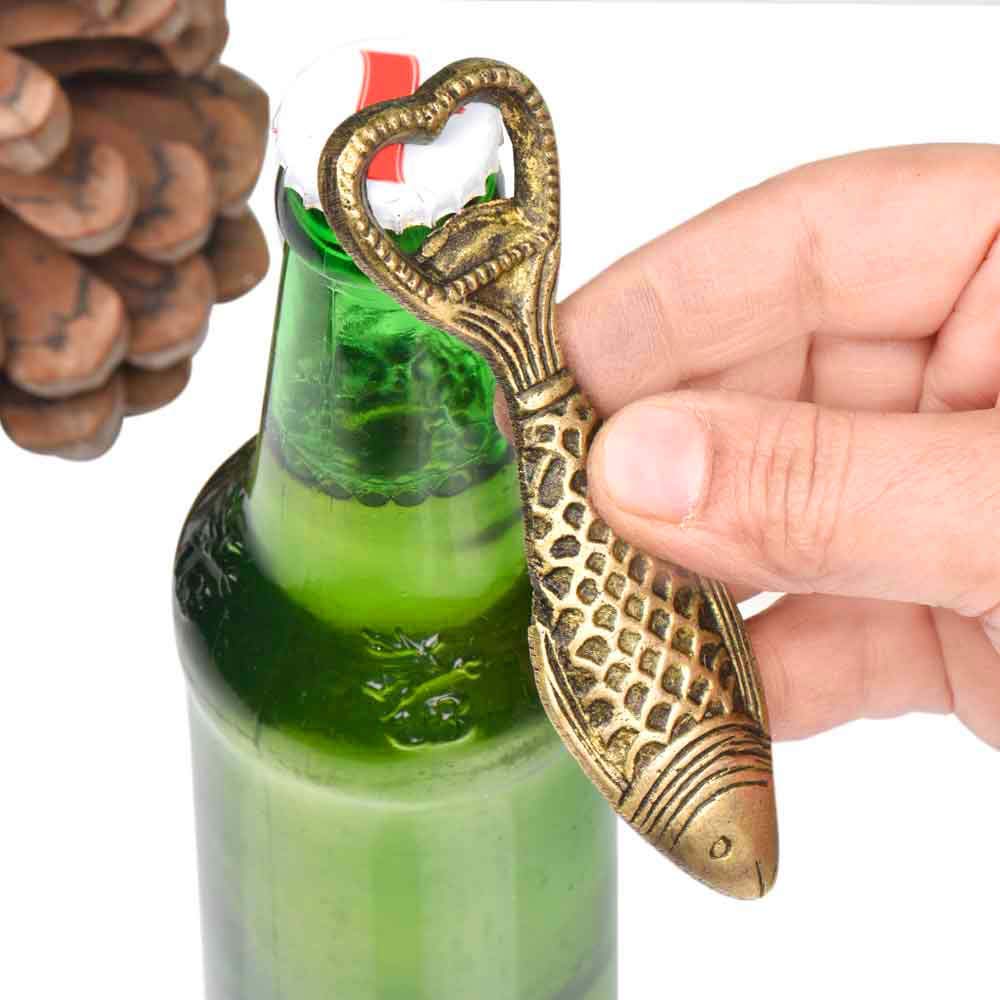 Fish Bottle Opener - Decorative Bottle Opener - Jar Opener for Weak Hands - My Bear Buddy - Soda Can Opener - Bottle Cap Opener - Brass Bottle Opener - Vintage Bottle Opener - Novelty Bottle Opener