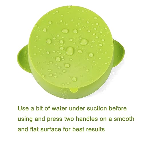 Miniatura 5 de PandaEar Juego de 2 tazones de succión de silicona Stay Put  Base grande  Silicona suave y segura de grado alimenticio sin BPA  Bebés y niños