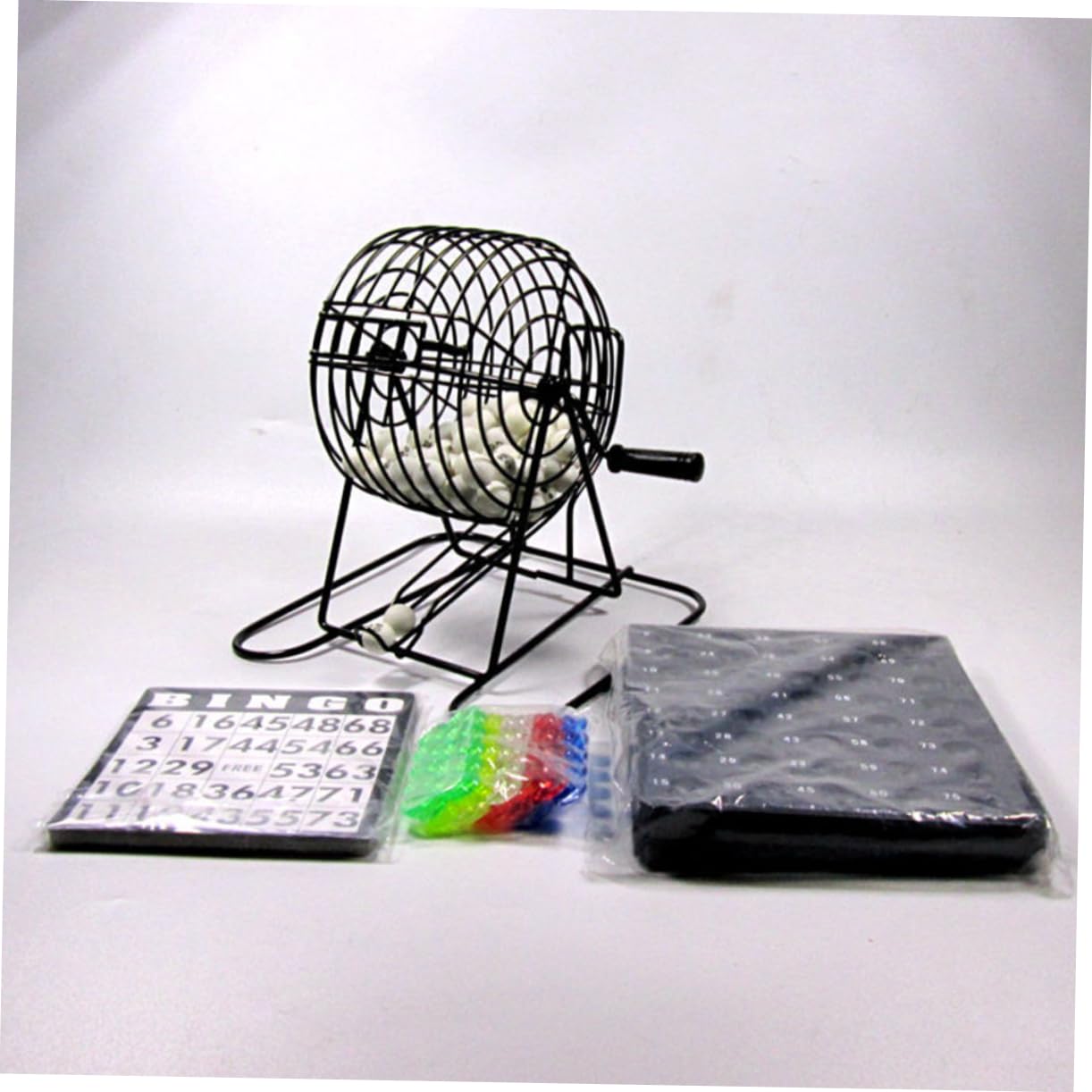BESTonZON Máquina De Lotería De Bolas Agitador Manual De Lotería para Beber Práctica Bandeja para Bolas
