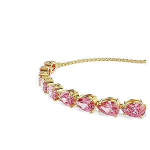 【美品】SWAROVSKI Rosette pink Braceletクリスタル 美品】SWAROVSKI Rosette pink Braceletクリスタル
