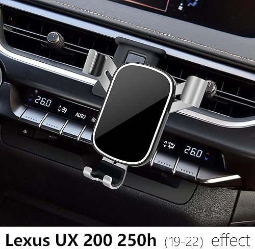 Miniatura 2 de LUNQIN - Soporte para teléfono de coche para Lexus UX 2019 2020 2021 2022 2023 2024 2025 UX200 UX250H UX300H SUV Accesorios interiores de automóvil,