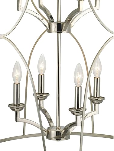 Miniatura 3 de Progress Lighting P500177-134 Colección Landree Foyer de ocho luces, Silver Ridge