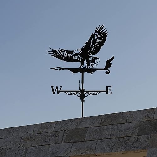 Miniatura 5 de Vaneta de metal para animales 3D, indicador de dirección del viento, accesorios de decoración de techo para jardín, patio, decoración de techo