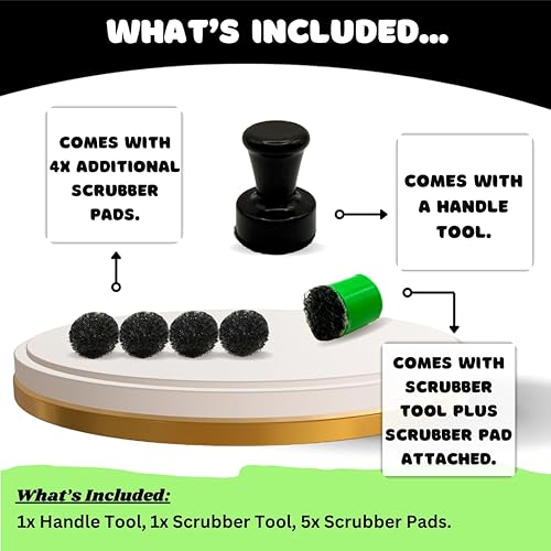 Miniatura 5 de The Magic Cleaner Kit de limpiador magnético de vidrio | Mini, tamaño de 0.472 in | Para tuberías de agua, jarrones, ventanas, acuarios, pequeños y