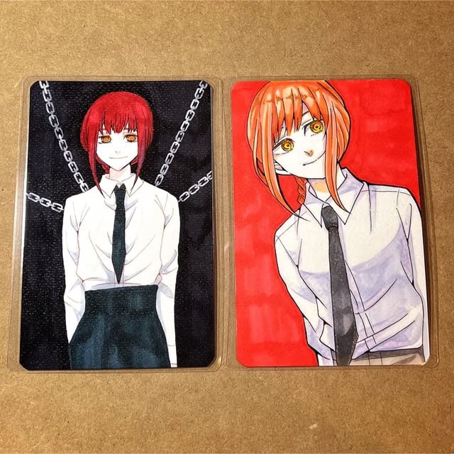 Amazon.co.jp: 手描きイラスト チェンソーマン マキマ : 文房具