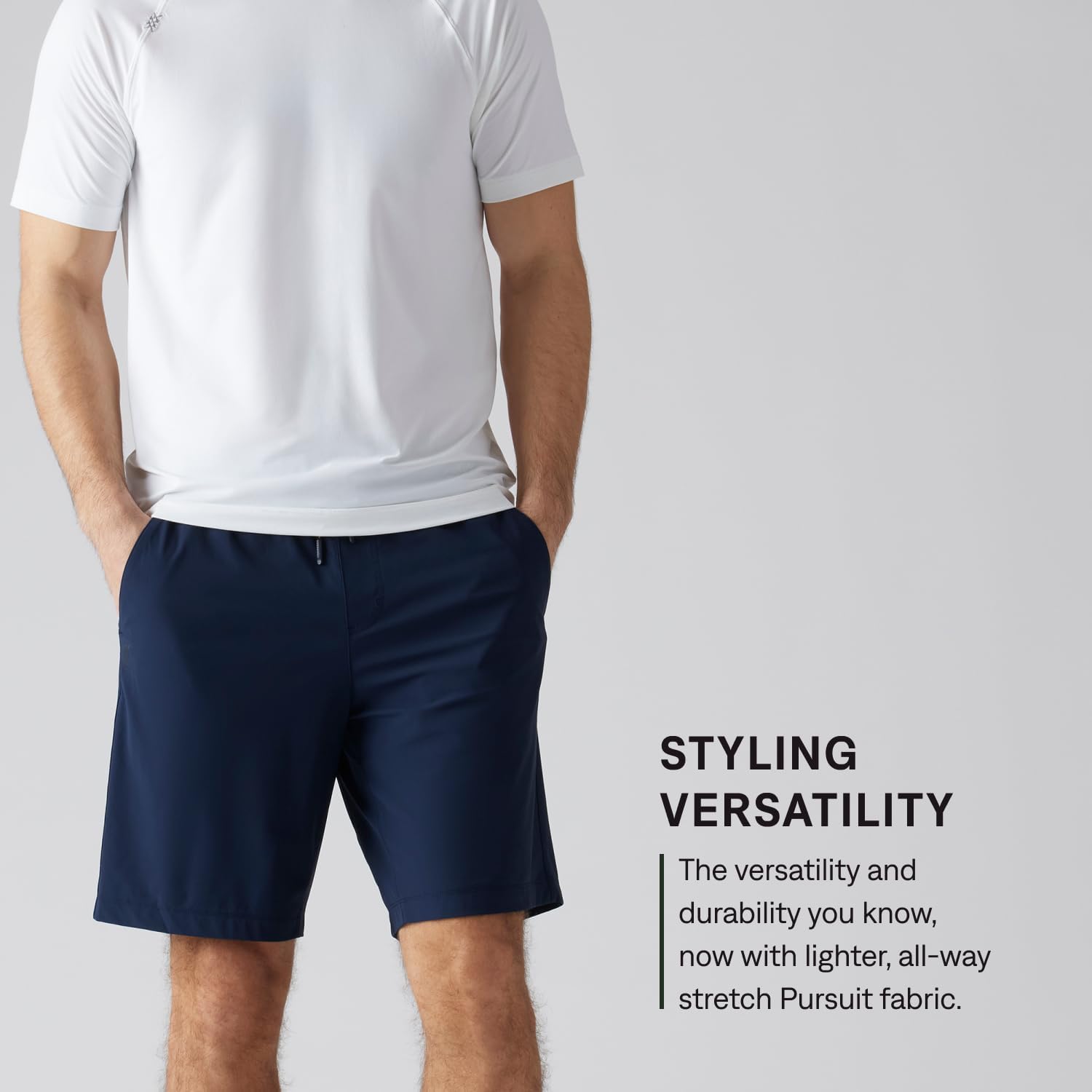 Rhone Men’s 9” Pursuit Shorts – Lined Men’s Gym Shorts, All-Way Stretch - Moisture Wicking with Medium Compression Liner
