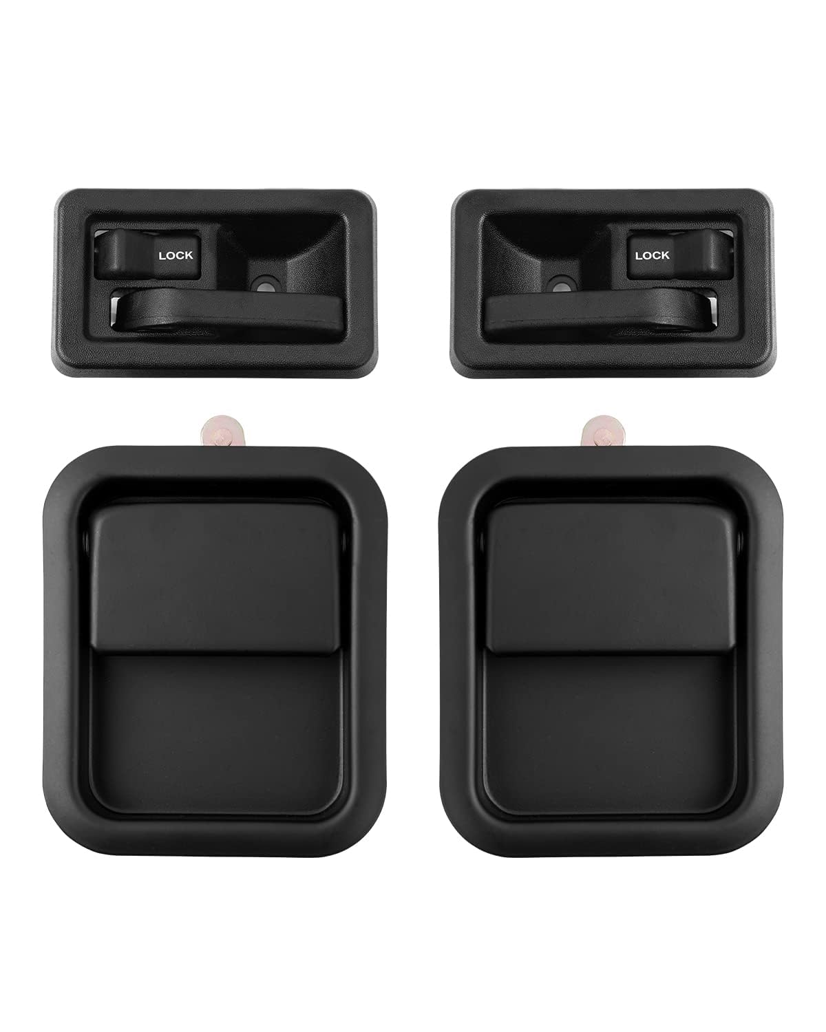 Amazon.com: Forccord Door Handle Set Fit for Jeep Wrangler YJ/TJ