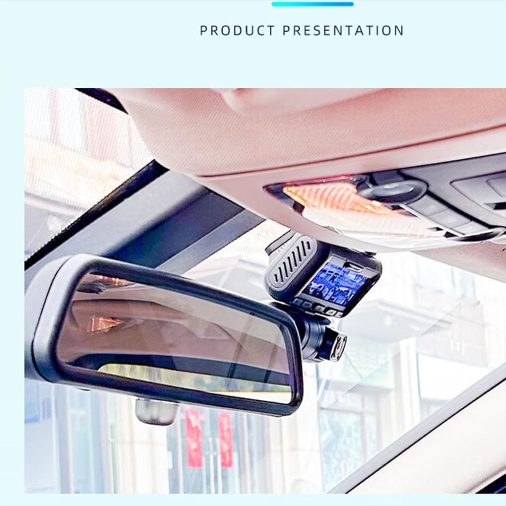 Dash Cam per auto con sensore G, 4 lenti, 2K1080P, con rilevamento