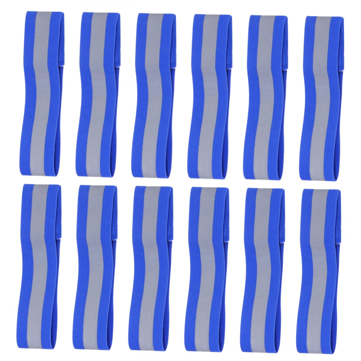 POPETPOP Bracelet Réfléchissant Brassard Reflechissant Coureurs Bracelet LED Brassards Réfléchissants Sécurité Ceinture Nuit Visibilité Elastiques Bracelets Blue