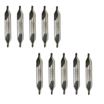 Center Bits Drill 3mm Tip Diameter HSS Center Spotting Drill Bit Countersink Tools for Lathe Metalworking -10pcs