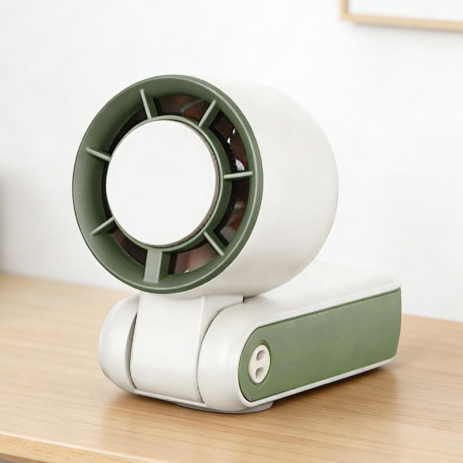 Genérico Piccolo ventilatore a mano, 5 velocità regolabili, 3600 mAh, ricaricabile, ventilatore personale portatile, per casa, ufficio, viaggi, escursioni, campeggio