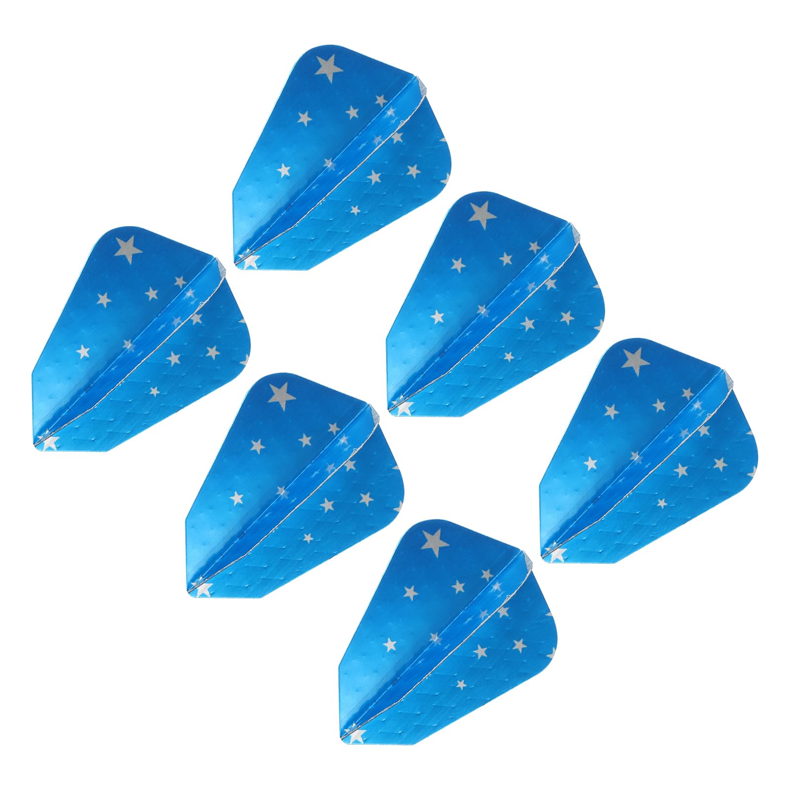 PATIKIL Slim Dart Flights, 6 Pack Aluminum Foil Unique Design Dart Accessories for Steel Tip Dart and Soft Tip Darts, Blue