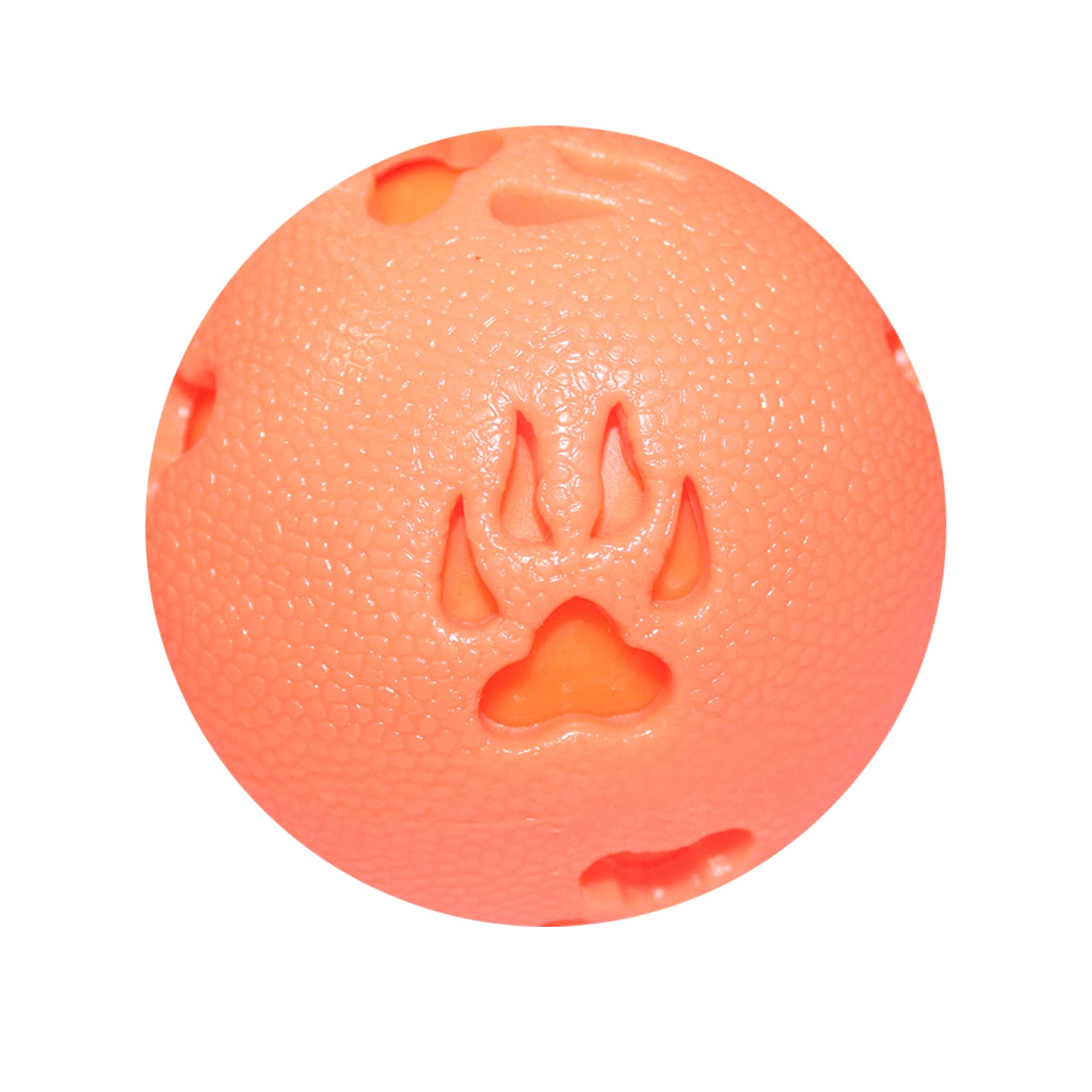 Emily Pets Dog Squeaky Dog Ball Toys,Dogs Chew Paw Print Ball,Dog Pool toy,Dog Balls Rubber,Toss Fetch Toys for Puppy Rubber TPR, Dog Chew Toys for Boredom,Teeth Cleaning for Small Snake Cover(Orange) (B0B8VDK42S) Amazon Price History, Amazon Price Tracker