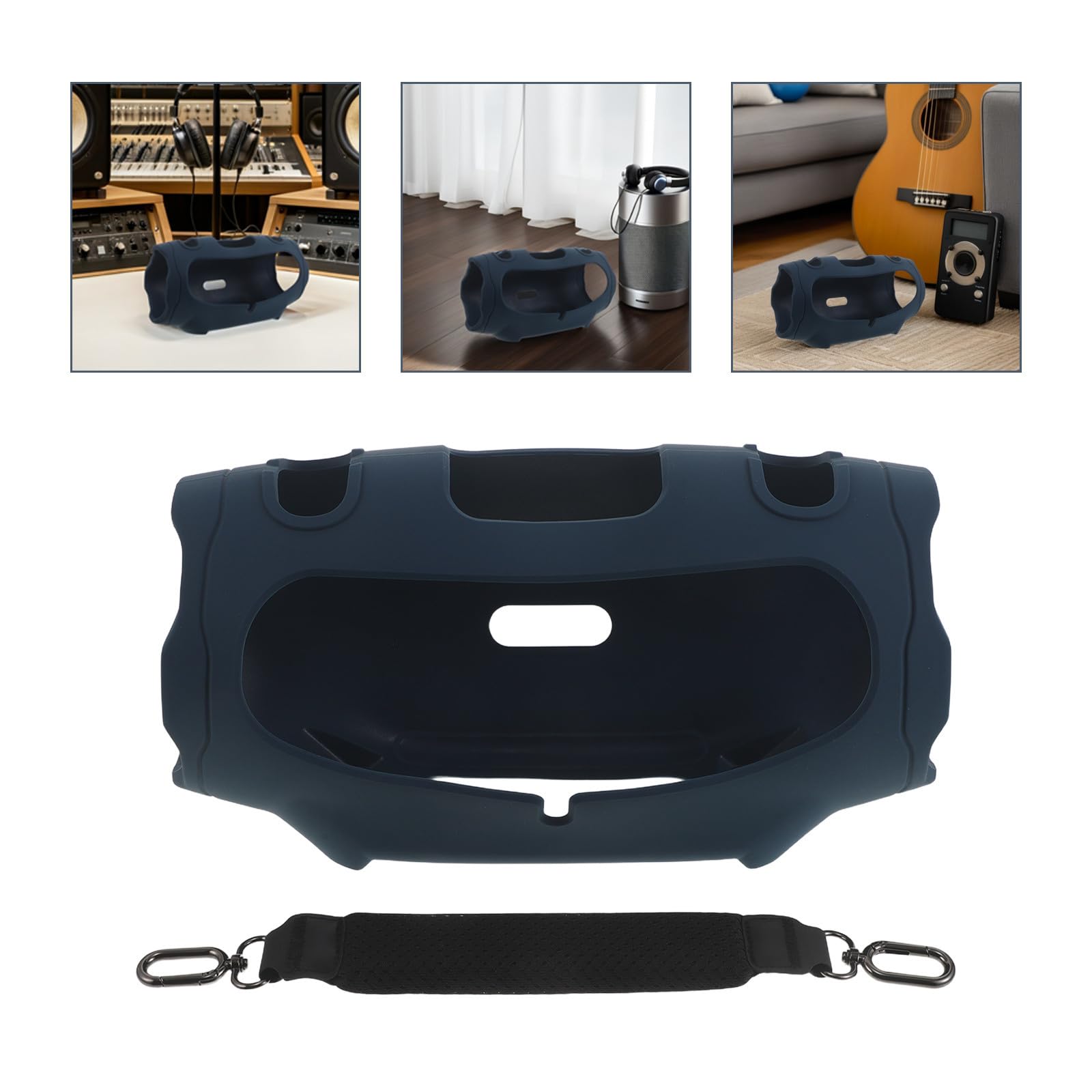 GALPADA Funda de Silicona Antideslizante Resistente y Ligera para Altavoz Portátil 4 Adecuada para Camping y Fiestas la Playa