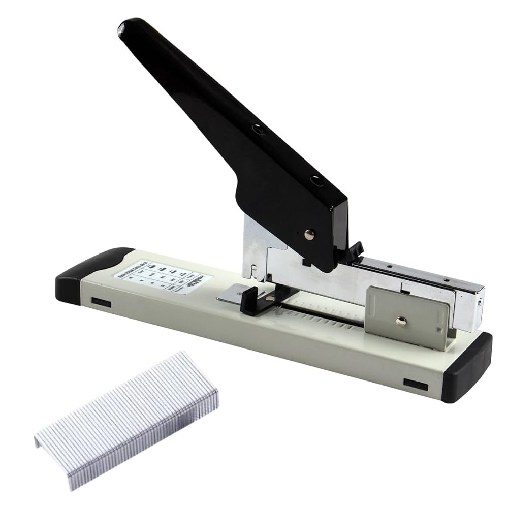 Amazon | HOTQ 大型ホッチキス 卓上ホッチキス 针のいらない