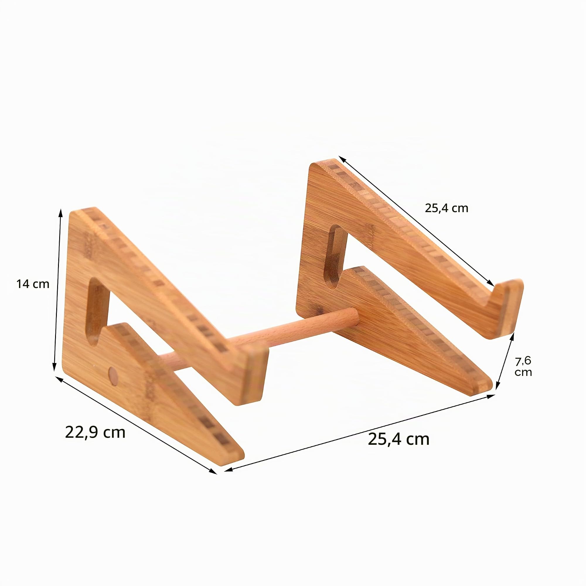 Nuvograin - Soporte Vertical de Madera para Laptop, Soporte de bambú para Laptop, Compatible con MacBook Air Pro/DELL XPS/Surface Pro/HP/Pixelbook/Lenovo, más portátiles de 13 a 17.7 Pulgadas