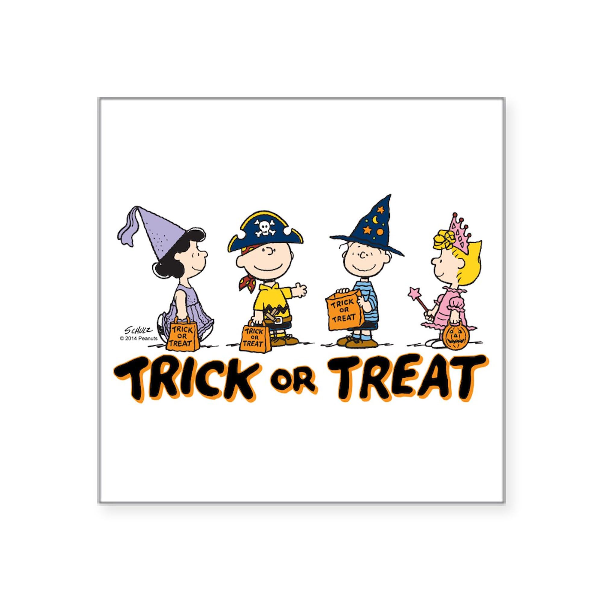 CafePress Peanuts Gang Music Sticker - 3x3 Or 5x5 Inch Vinyl Bumper Sticker, Decal