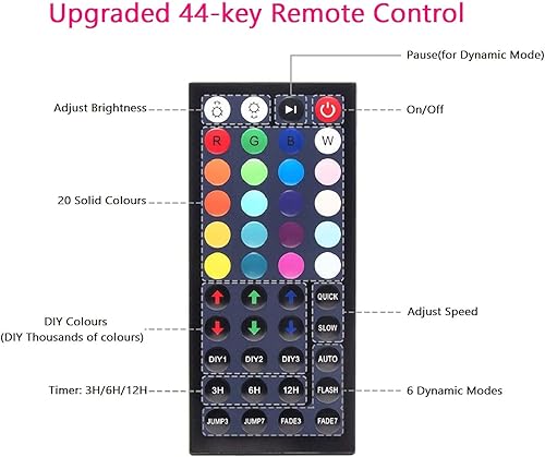 Miniatura 8 de Luz de inundación LED RGB equivalente a 250 W, monococo DIY 1000 luces de inundación a distancia, regulable, impermeable, temporizador para