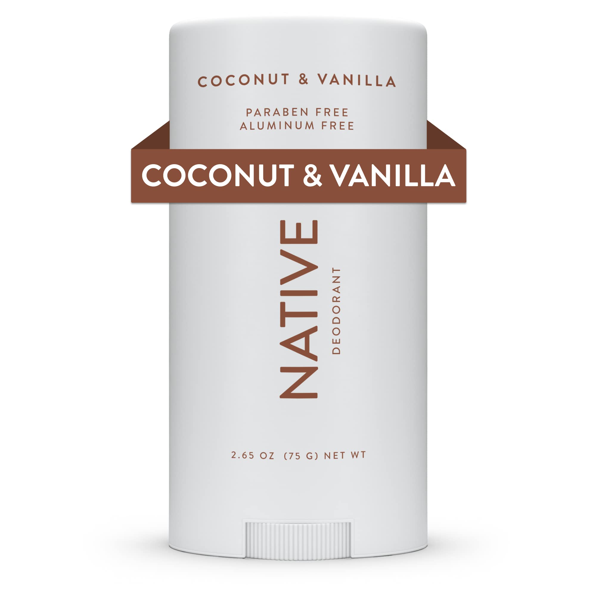 NativeDeodorant Contains Naturally Derived Ingredients, 72 Hour Odor Control | Deodorant for Women and Men, Aluminum Free with Baking Soda, Coconut Oil and Shea Butter | Coconut & Vanilla