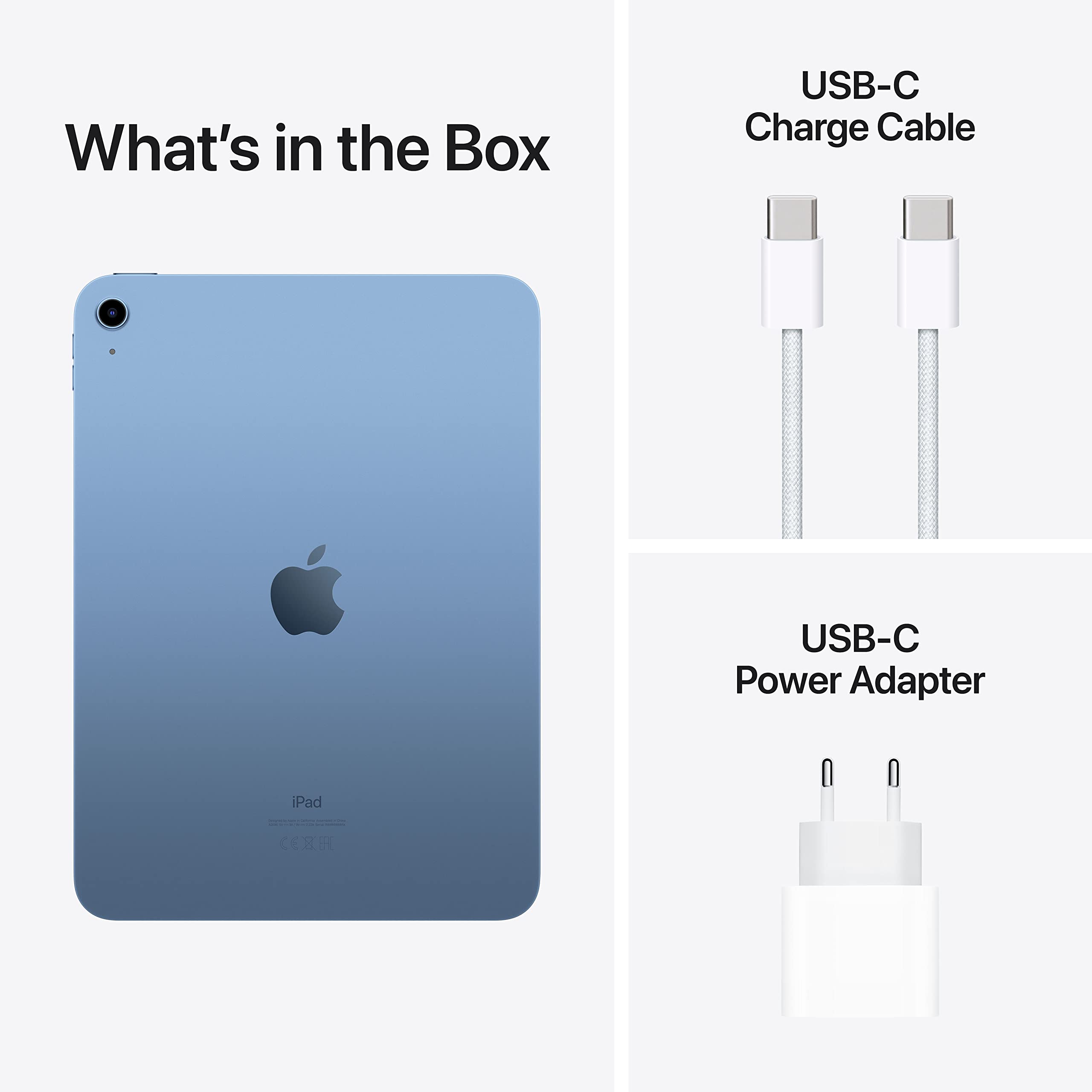 2022 Apple iPad (10.9-inch, Wi-Fi + Cellular, 64GB) - Blue