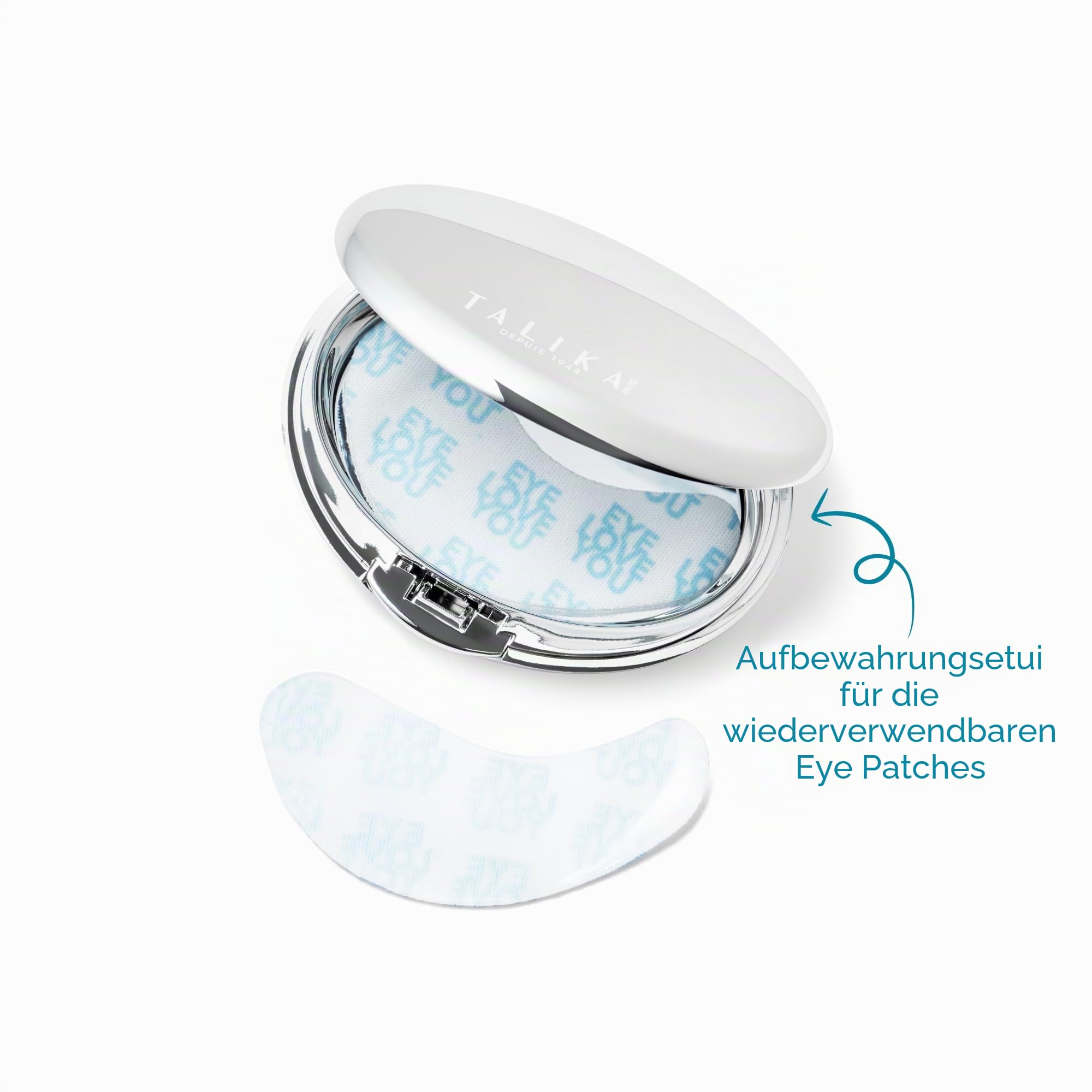 Talika Eye Therapy Patch Eye Pads - Augenpads gegen Augenringe und Tränensäcke - Wiederverwendbare Augen Patches - Für erfrischte Augen - Packung mit 6 Augen Pads