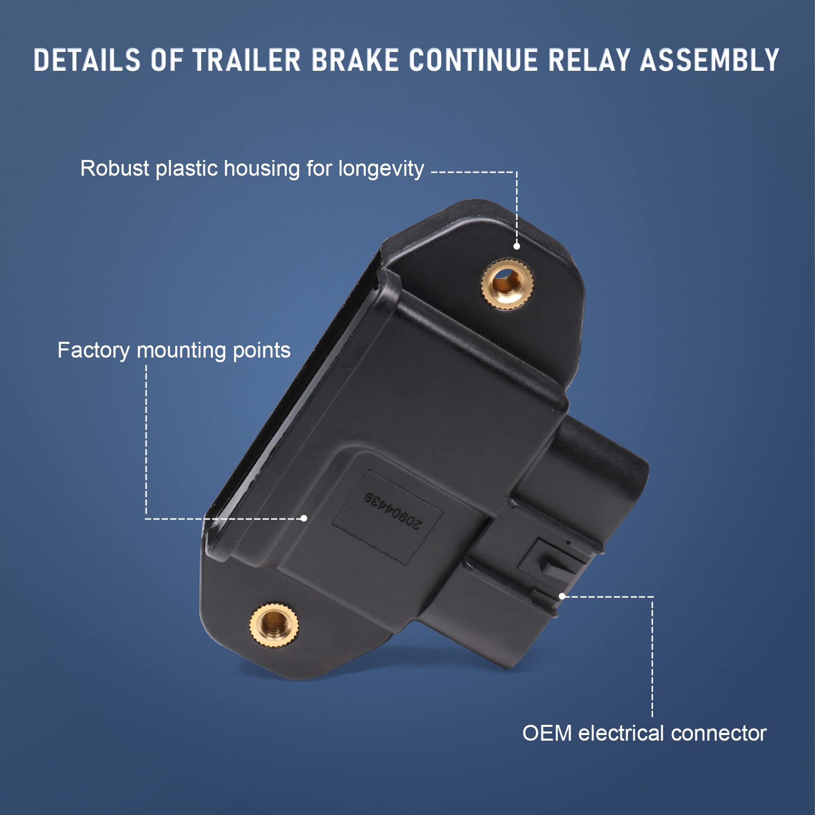 Trailer Brake Continue Relay Assembly for 20072014 Cadillac Escalade