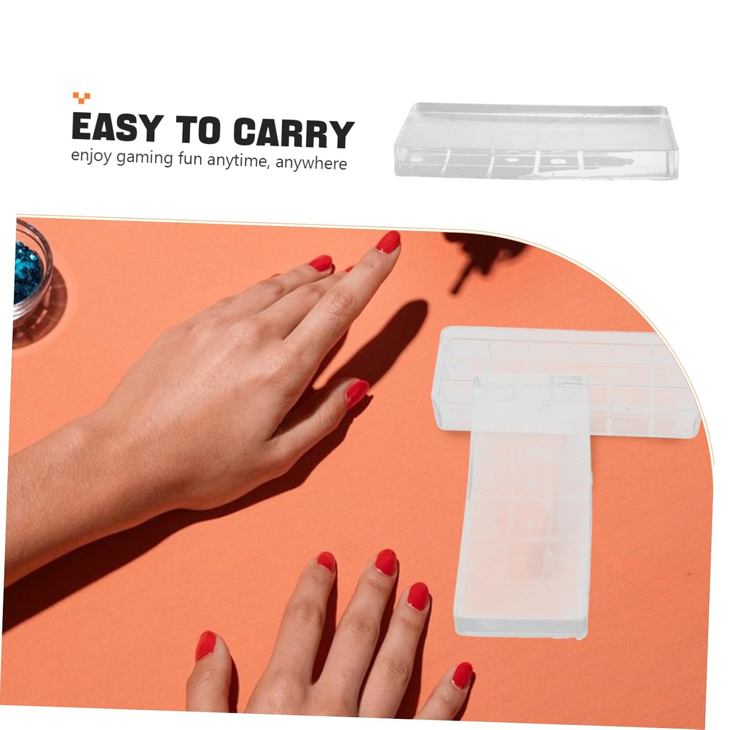 Clear Silicone Nail Stamper Transparent Nail Art Tool for French Tip Manicure Easy Operation and Professional Results at Home Salon