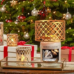 YANKEE CANDLE Classic Jar Crackling Wood Fire 107 x 107 x 168 Grey