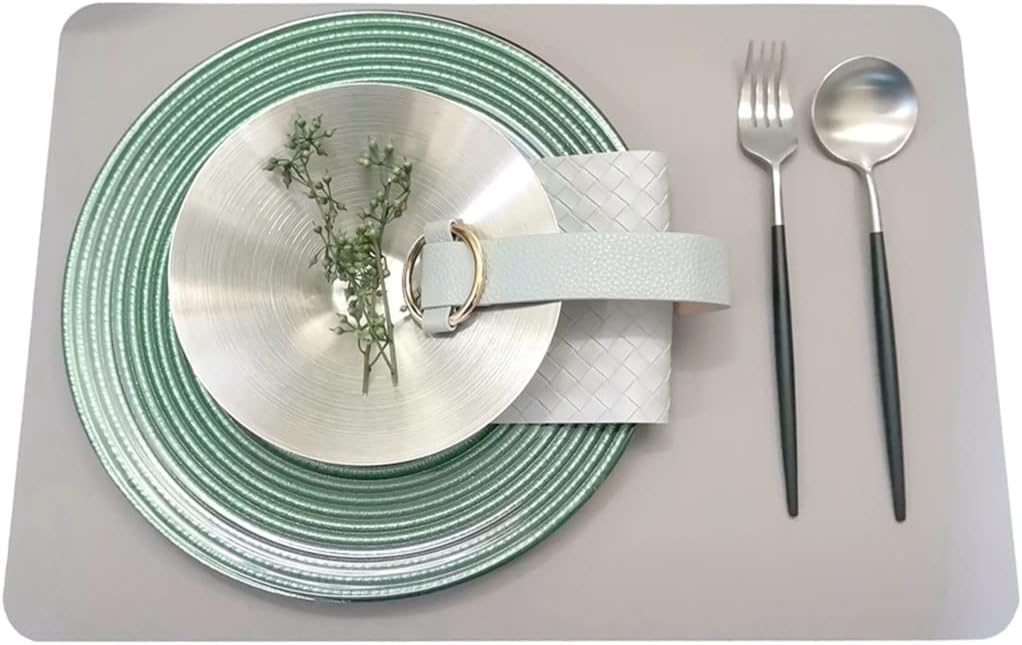 Cutlery Set Home Kitchen Table Decoration Napkin Placemat Dinner Plate Complete Set