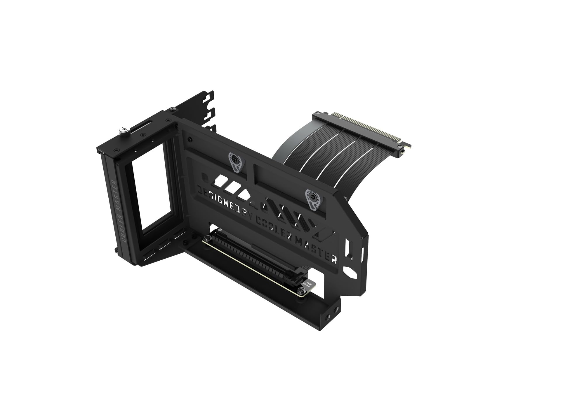 Cooler Master MCA-U000C-KFVK03 - Kit porta schede VGA verticale, Gen5, nero, PCIe 5.0, cavo riser GPU, kit di montaggio verticale, modello nero