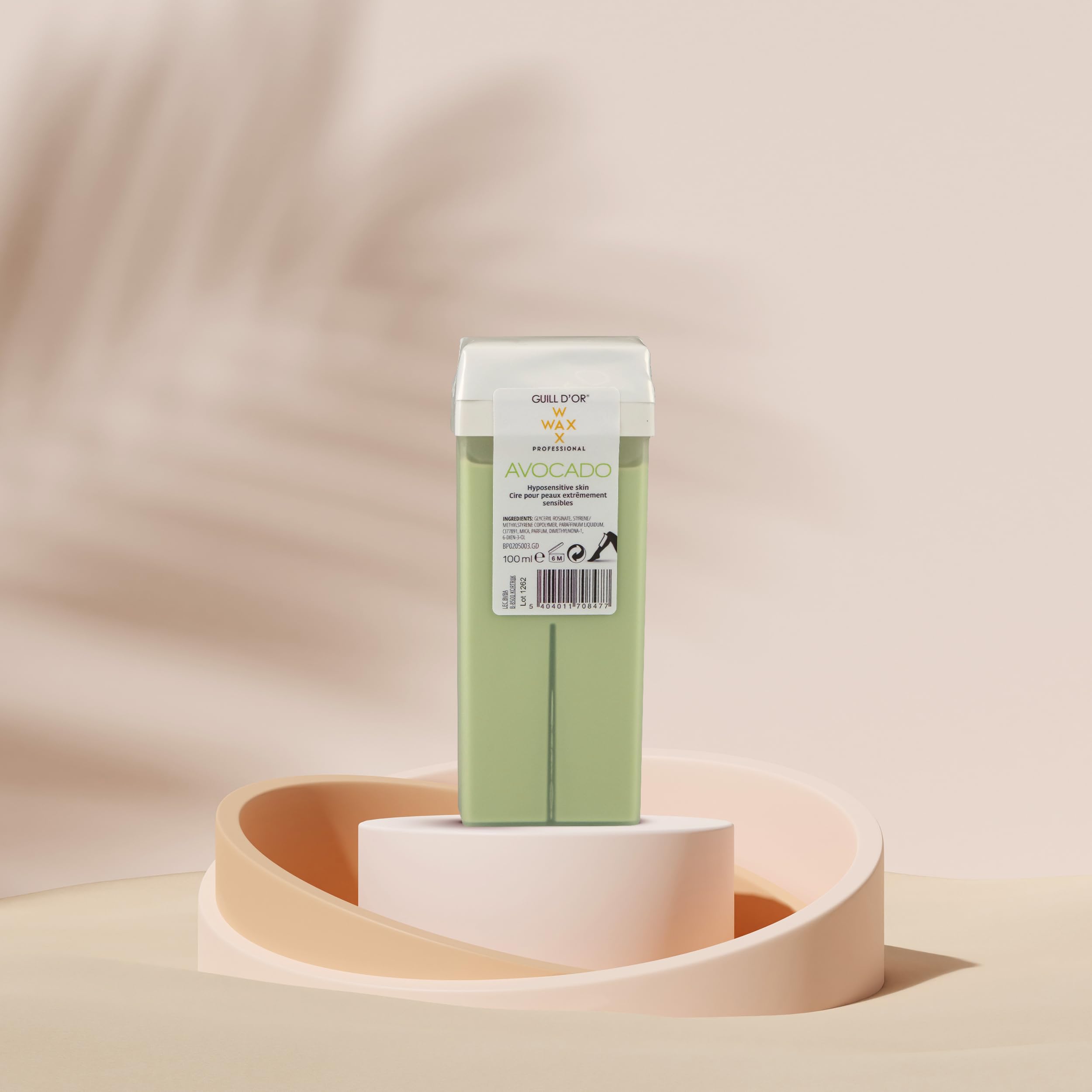 Wkład woskowy o pojemności 100 ml marki Guill Avocado WaxWax Professional Quality do depilacji nóg, pach, ciała. Łatwy w użyciu, do skóry nadwrażliwej, wszystkich rodzajów włosów.